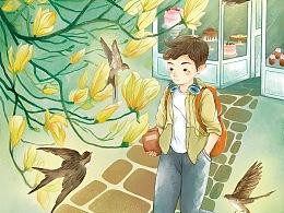向上跳的香蕉